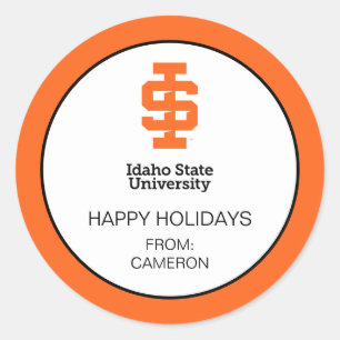 Idaho State Universiteten Officiell Logotyp Design Runt Klistermärke