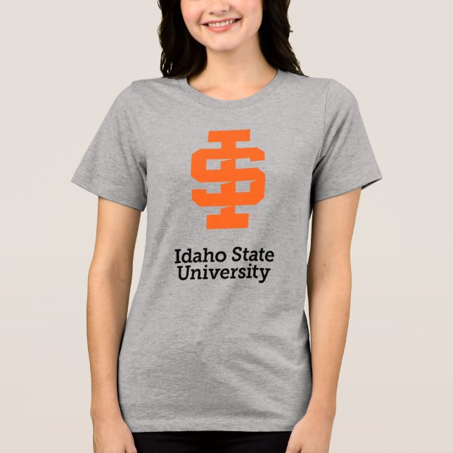 Idaho State Universiteten Officiell Logotyp Design T Shirt (Framsida)