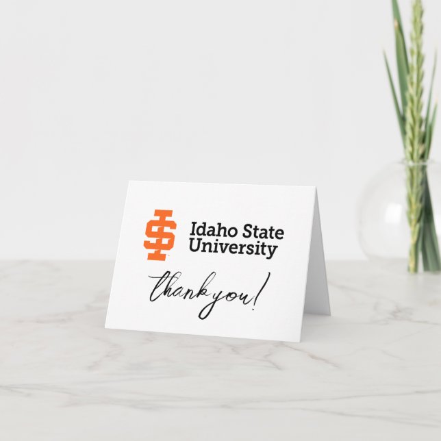 Idaho State Universiteten Officiell Logotyp Design Tack Kort (Framsida)