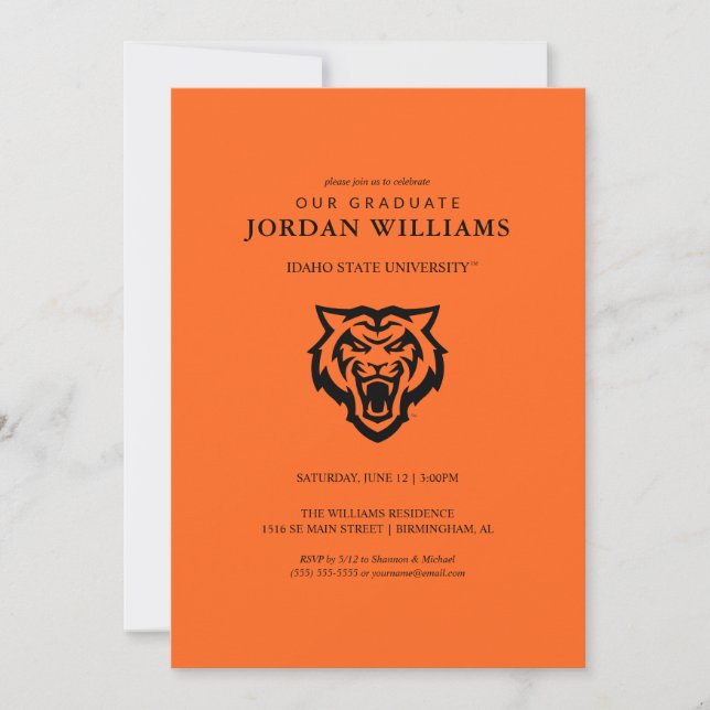 Idaho State University Bengals Andningsdesign Meddelande (Framsida)