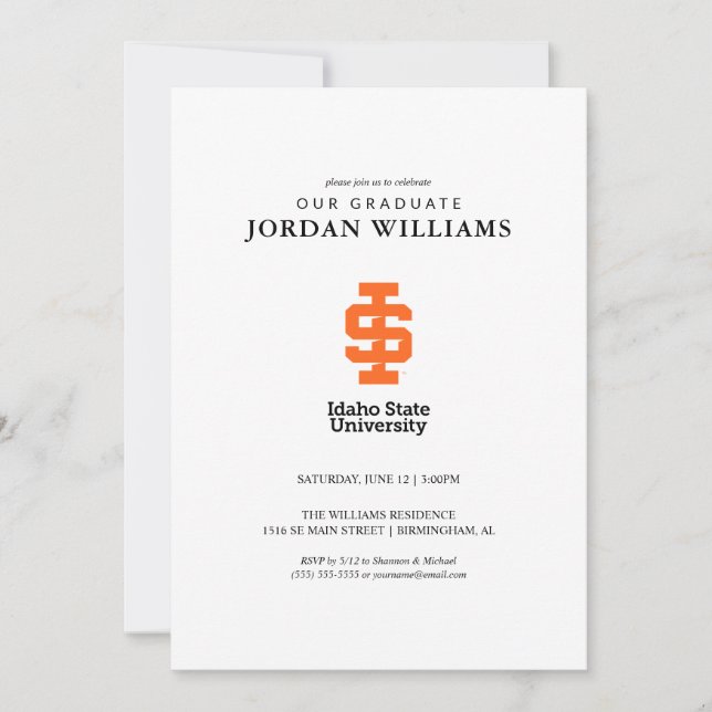 Idaho State University Officiell logodesign Meddelande (Framsida)