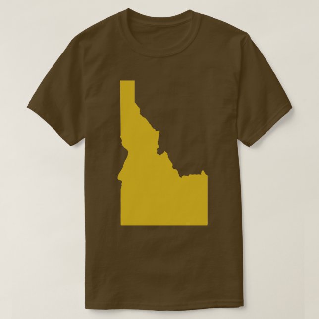Idaho-staten karta TShirt T Shirt (Design framsida)