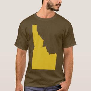 Idaho-staten karta TShirt T Shirt