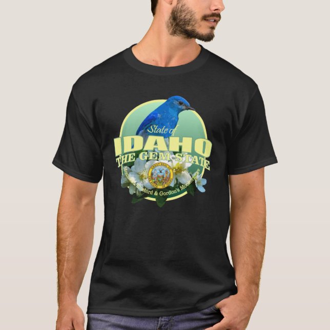 Idaho statens fågelblomma i överstorlek t shirt (Framsida)