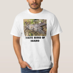 IDAHO STATLIG FÅGEL: SKJORTAN FÖR HÄSTFLUGA T TEE SHIRT