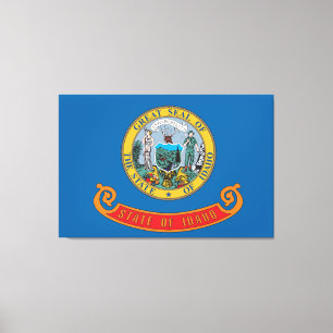 Idaho statlig flagga canvastryck