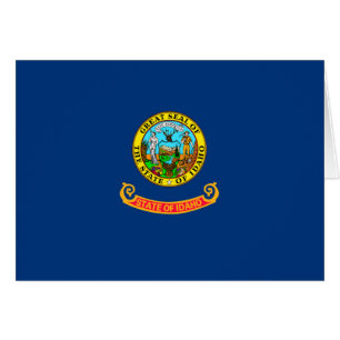 Idaho Statlig flagga Design Hälsningskort
