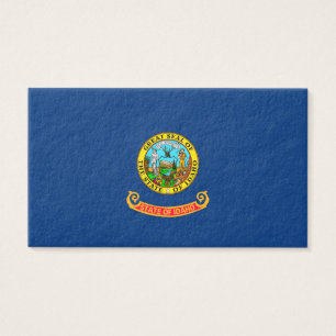 Idaho Statlig flagga Design Visitkort