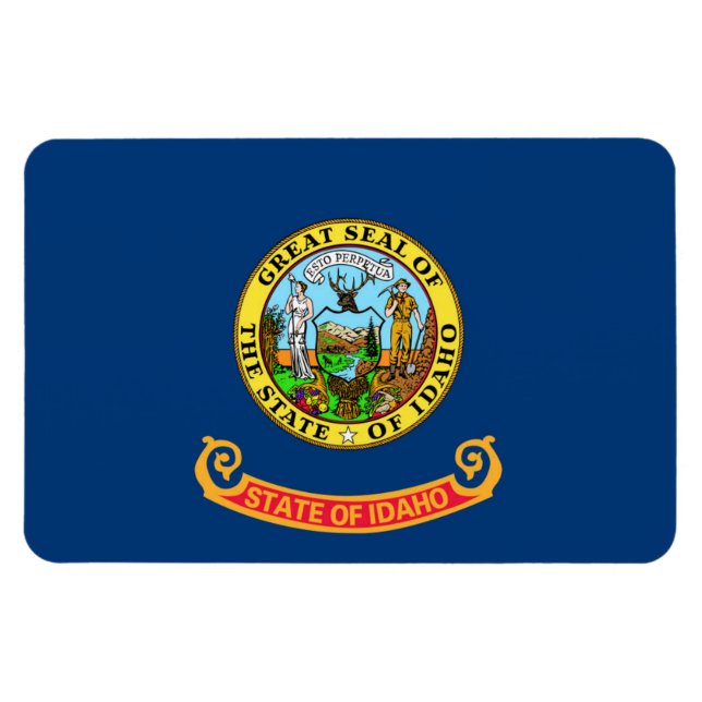Idaho Statlig flagga Magnet (Horisontell)