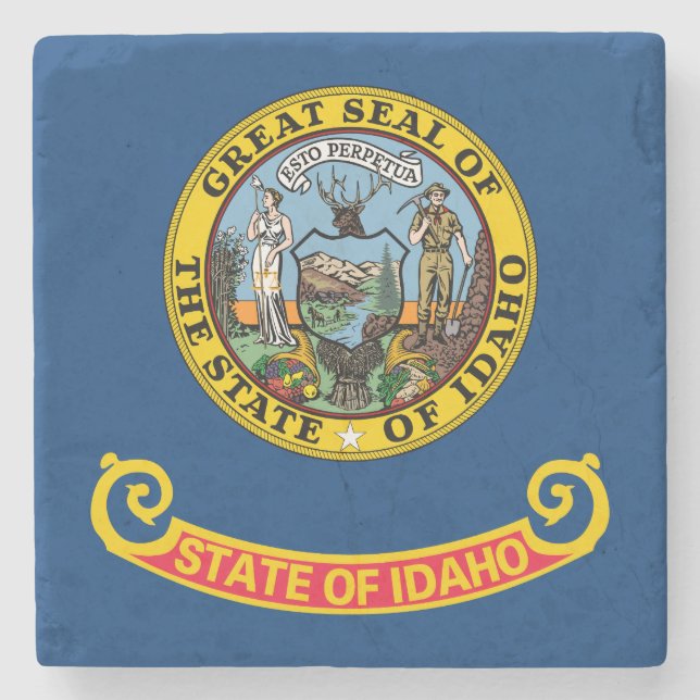Idaho Statlig flagga Stenunderlägg (Framsidan)
