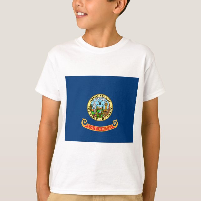 Idaho Statlig flagga Tee Shirt (Framsida)