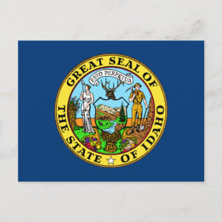 Idaho Statlig flagga vykort
