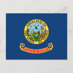 Idaho Statlig flagga Vykort