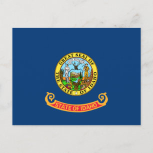 Idaho Statlig flagga Vykort