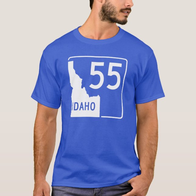 Idaho statlig huvudväg 55 t-shirt (Framsida)