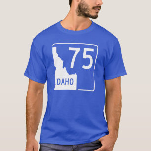 Idaho statlig huvudväg 75 t-shirt