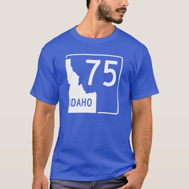 Idaho statlig huvudväg 75 t-shirt (Framsida)