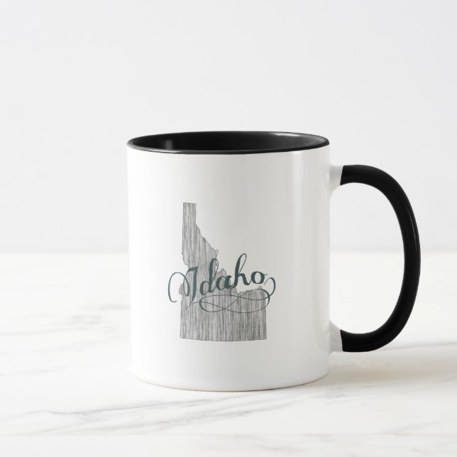 Idaho statlig typografi mugg (Höger)