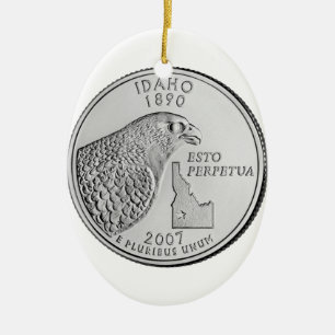 Idaho-statskvartal Julgransprydnad Keramik