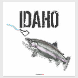 IDAHO STEELHEAD - HERE FISHY FISHY - STRIKING IDAH KLISTERMÄRKEN