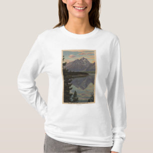Idaho - storslagen Teton reflexion på Jackson sj T Shirt