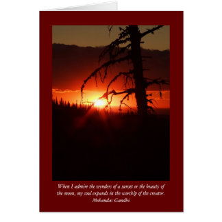 Idaho Sunset Blank Card OBS Kort