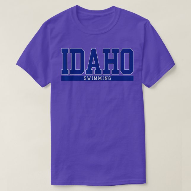 Idaho Swimming T Shirt (Design framsida)
