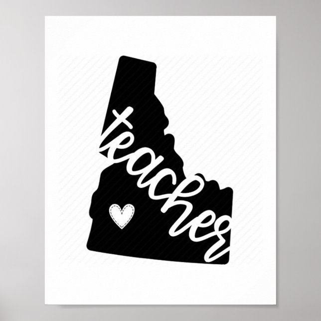 Idaho Teacher State Pride for Educators Poster (Framsidan)