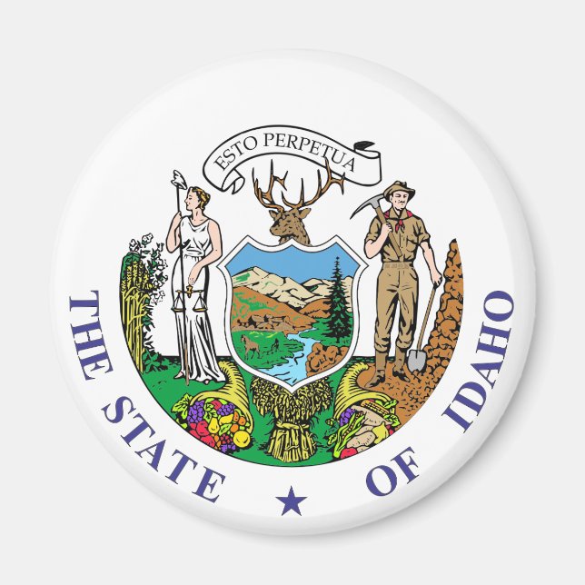 Idaho-tecken Magnet (Framsidan)