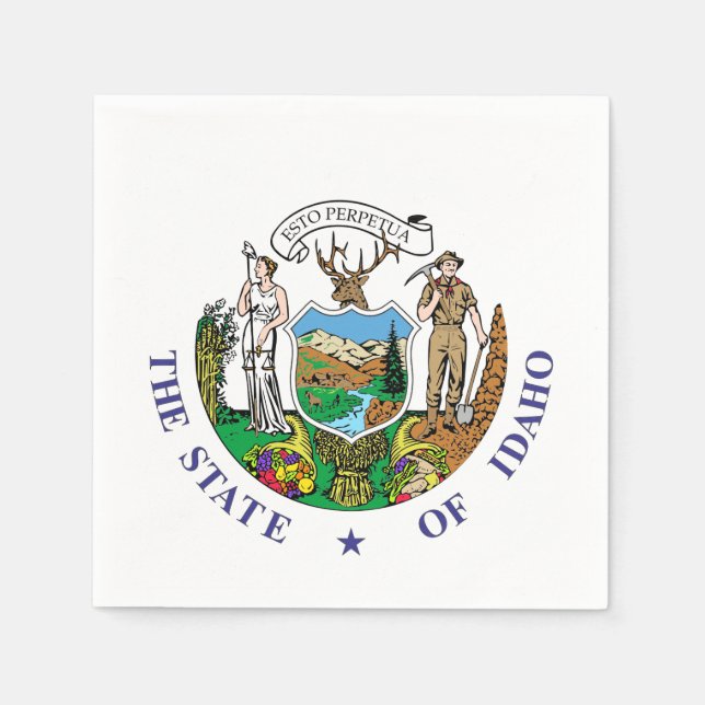 Idaho-tecken Pappersservett (Framsidan)