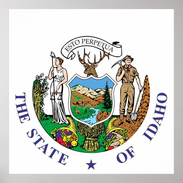 Idaho-tecken Poster (Framsidan)