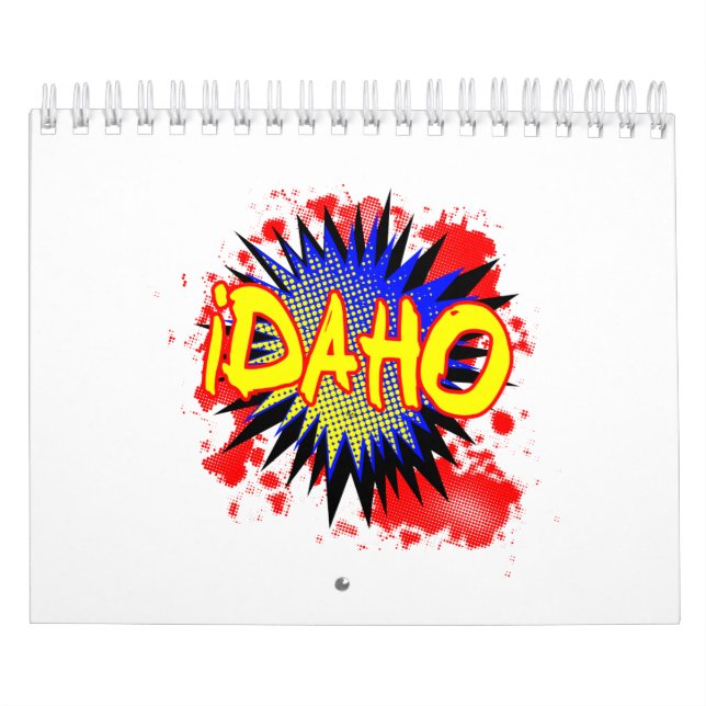 Idaho Tecknad Exklamation Kalender (Omslag)