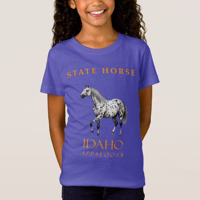 Idaho Territory Häst Appaloosa T Shirt (Framsida)
