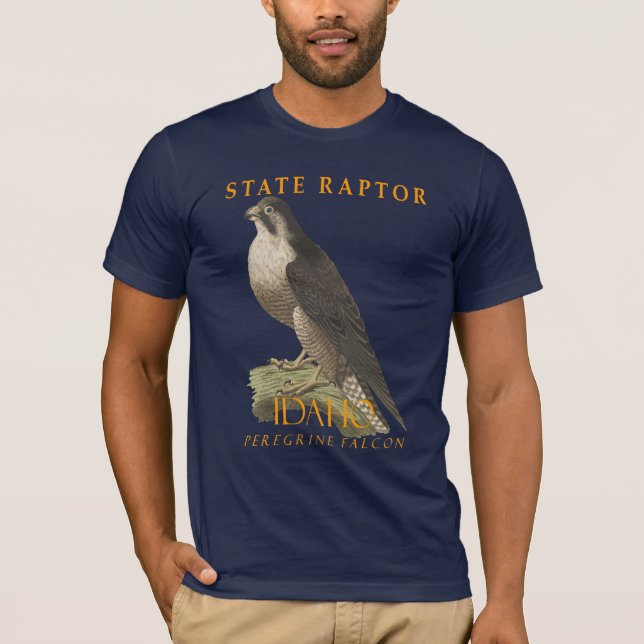 Idaho Territory Rovfågel Falco peregrinus T Shirt (Framsida)