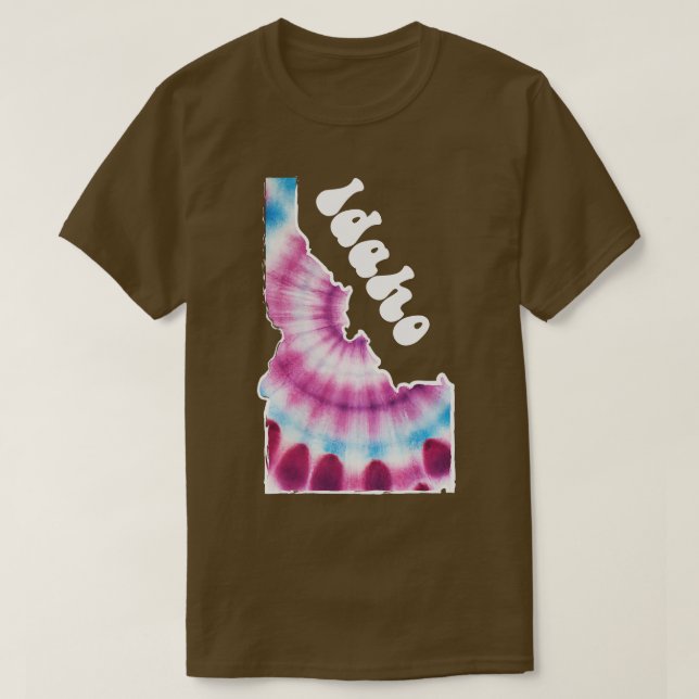 Idaho Tie Dye T Shirt (Design framsida)