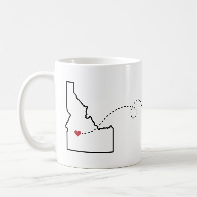Idaho till Washington - Heart2Heart Kaffemugg (Vänster)