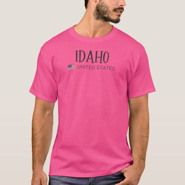 Idaho United Stater T Shirt (Framsida)