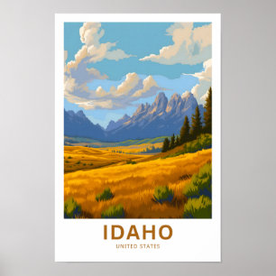 Idaho United Stater Travel Print Poster