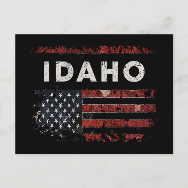 Idaho USA flagga Vykort (Framsida)