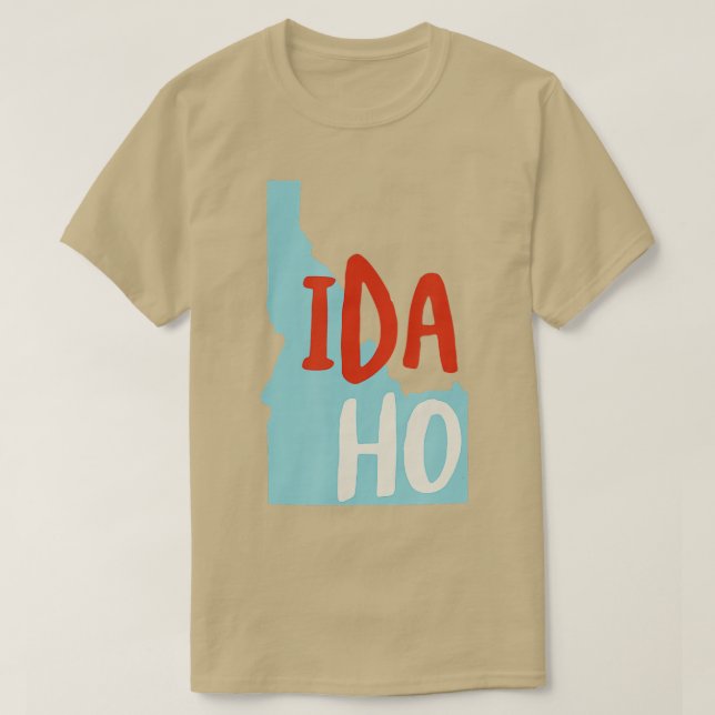 Idaho USA ID State of Idaho Souvenir T Shirt (Design framsida)