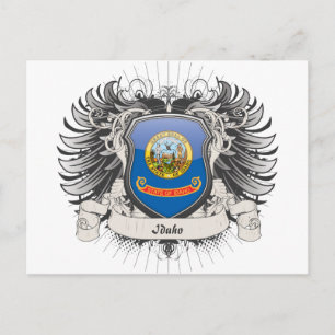 Idaho Vapensköld Vykort