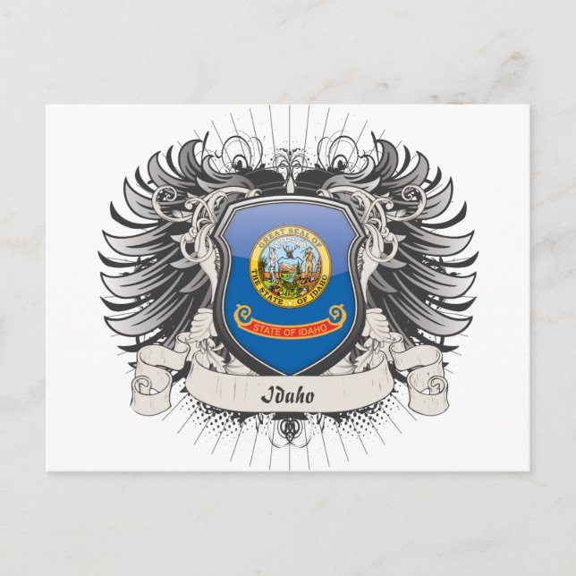 Idaho Vapensköld Vykort (Framsida)