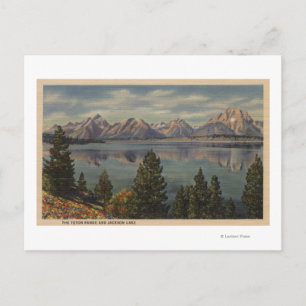 Idaho - View the Teton Range & Jackson Sjö Vykort