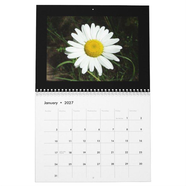 Idaho vildblommakalender kalender (Jan 2027)