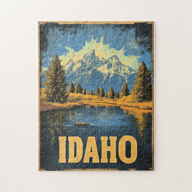 Idaho vintage resor poster pussel (Vertikal)