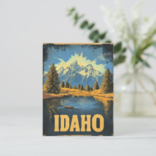 Idaho vintage resor poster vykort