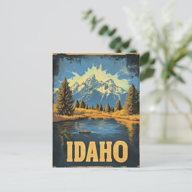 Idaho vintage resor poster vykort (Stående Fram)