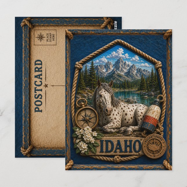 Idaho Vintage Resor Vykort (Fram/baksida)