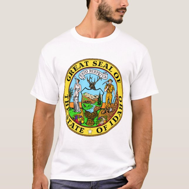 idaho vintage State-stämpel T Shirt (Framsida)