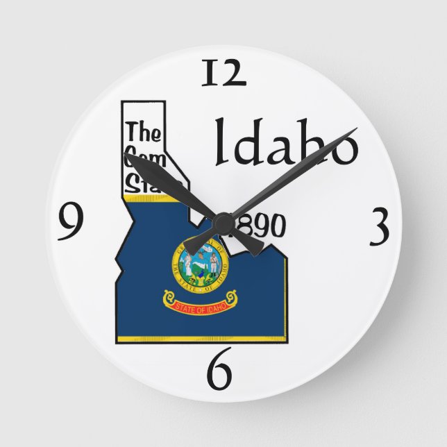Idaho Wall Clock Rund Klocka (Framsida)